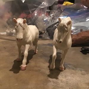 2004 Schleich White Pony Pair - M/F couple